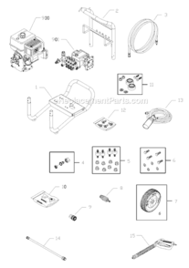 Part Location Diagram of 204322GS Briggs and Stratton Fitting, Elbow